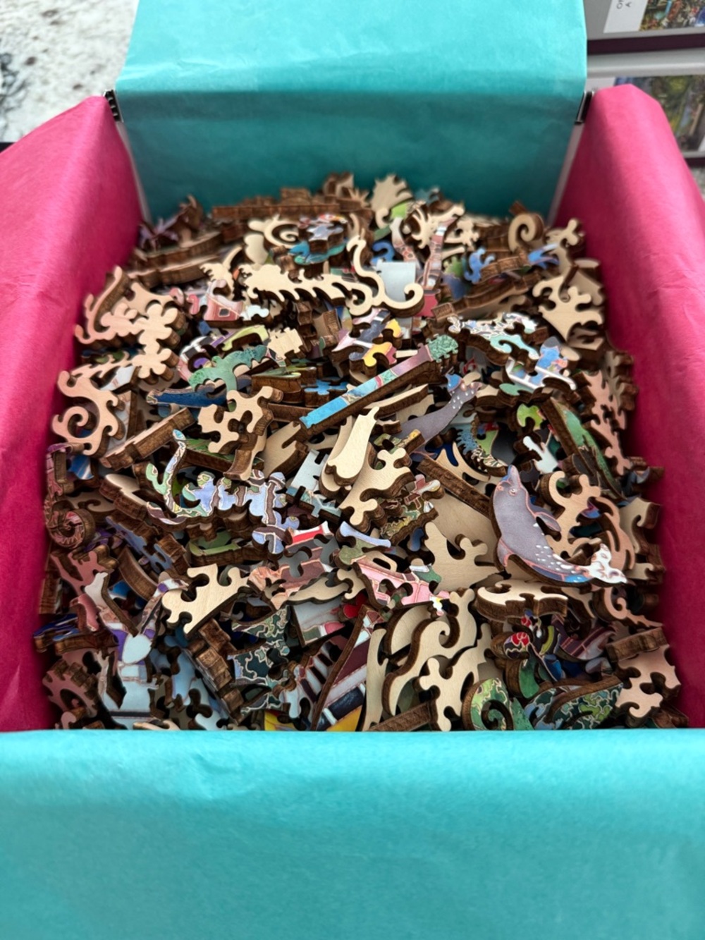 LIBERTY PUZZLES Maui Linnea Pergola Colorful Wooden Coastal Jigsaw - Picture 4 of 4